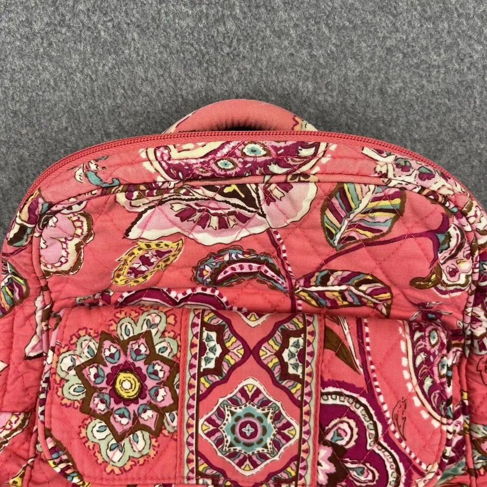 Vera‎ Bradley Quilted Back Pack Purse 6 Pockets School Bag 12